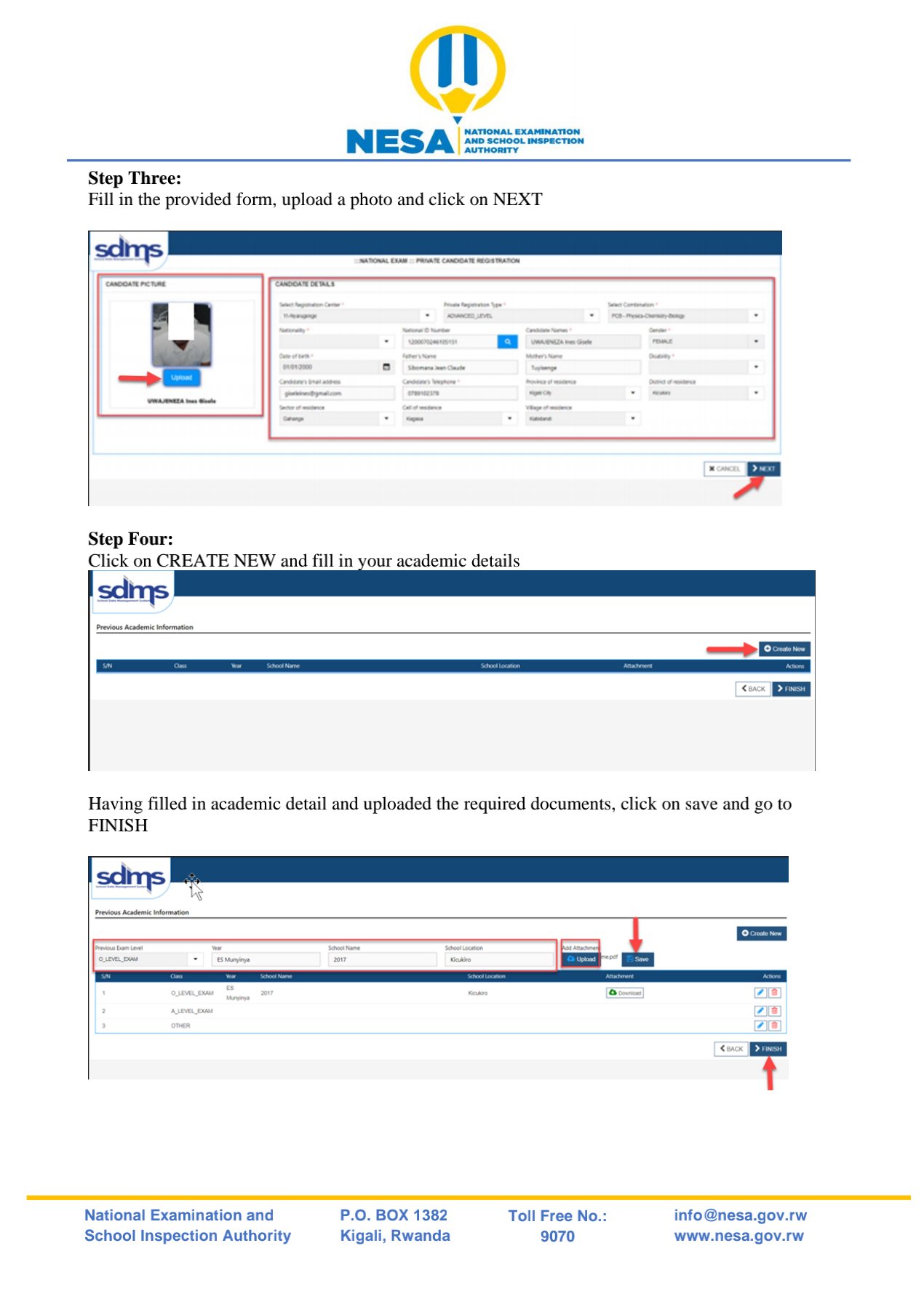 NESA announces 7 steps of SDMS for Private Candidates Intending to sit