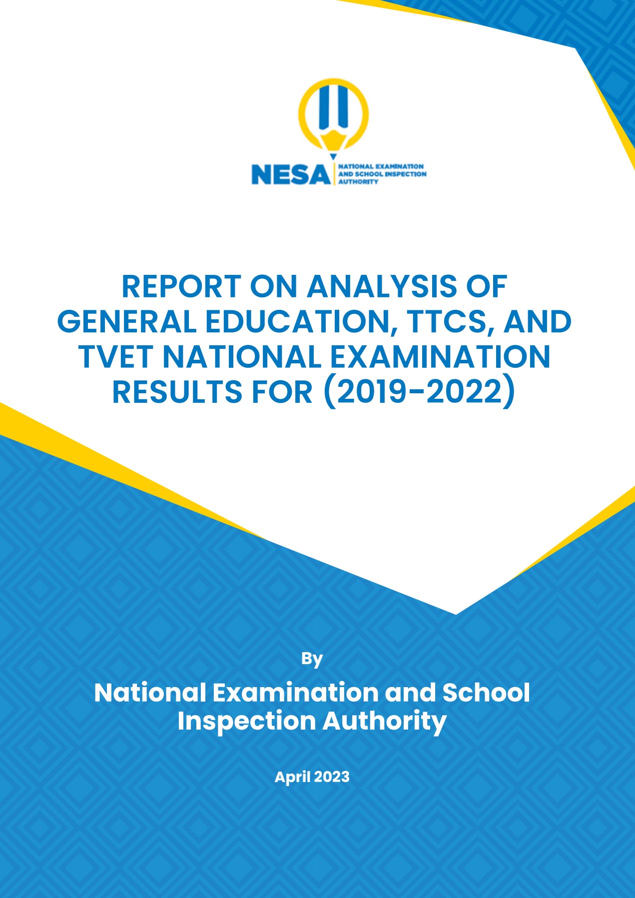 NESA detailed report on analysis of General Education,TTCs,TVET