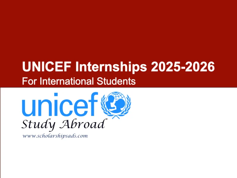 UNICEF Internships 2025-2026 for International Students.