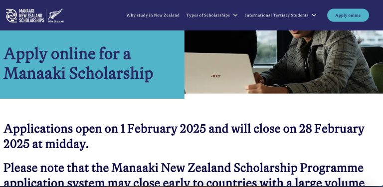 Manaaki New Zealand Government Scholarships 2025 (Fully Funded)